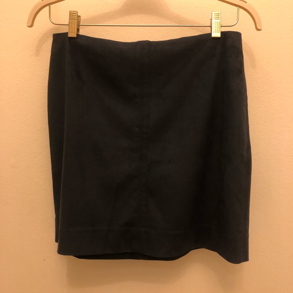 J.crew Factory navy suede skirt